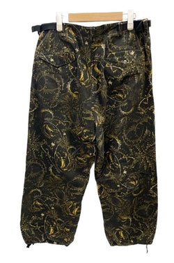 エスダブリューユーエヌ S.W.U.N × Dyckiayouup ディッキアユーアップ Redfish Double KneePainter Pants ボトムスその他 総柄 ブラック Lサイズ 101MB-434