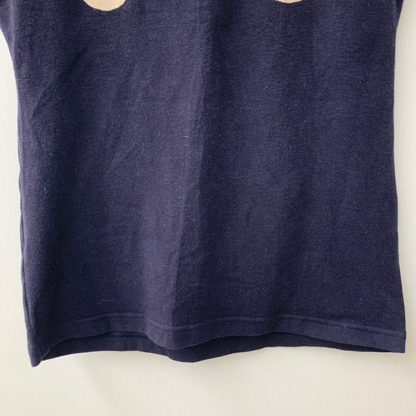 ヒステリックグラマー HYSTERIC GLAMOUR 00s キャミソール スカル柄 初期タグ ノースリーブ ネイビー フリーサイズ 201LT-445