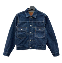 リーバイス Levi's 2nd セカンド 507 90's 90年代 復刻 日本製 デニムジャケット Gジャン 濃紺 71507-XX サイズ 34 ジャケット 無地 ネイビー 104MT-1992