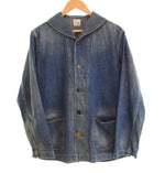 オア スロウ or slow US NAVY DENIM SHAWL COLLAR COVERALL デニム ショールカラー カバーオール VINTAGE加工 1 ジャケット ブルー 103MT-2550
