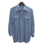 【曜日割引対象外】 ヴィンテージ vintage 40's~50's  長袖シャツ ブルー 201MT-3529 VB