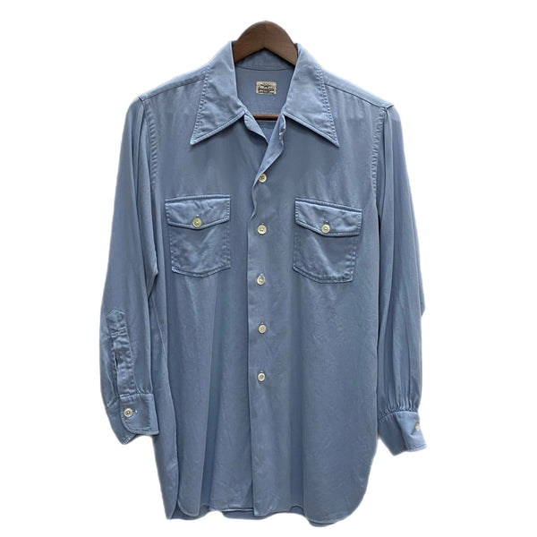 【曜日割引対象外】 ヴィンテージ vintage 40's~50's  長袖シャツ ブルー 201MT-3529 VB