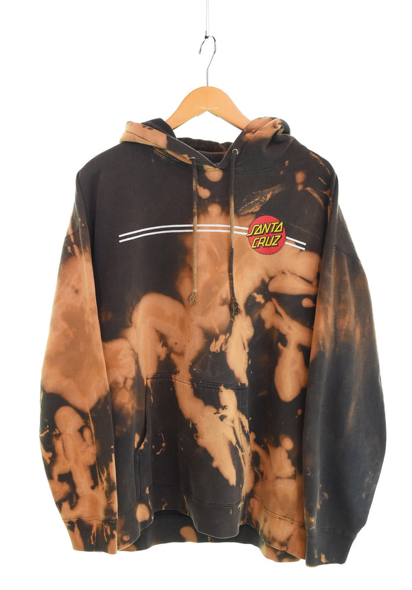 サンタクルーズ SANTA CRUZ 90s 00s ロゴプリントフーディー ブリーチ加工 90's 00's  パーカ マルチカラー 3Lサイズ 103MT-3387