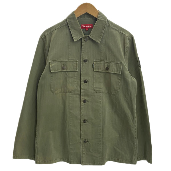 シュプリーム SUPREME 11SS USMC Shirt シャツジャケット グリーン Mサイズ 201MT-4223