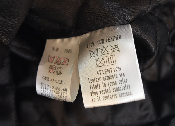 ヘルキャットパンクス HELLCATPUNKS ダブルライダースジャケット 牛革 黒 ジャケット ブラック Mサイズ 103LT-109