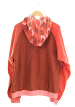 アベイシングエイプ A BATHING APE BAPE カモフラ ロゴ プリント ジップパーカー 赤 パーカ レッド Lサイズ 103MT-2313