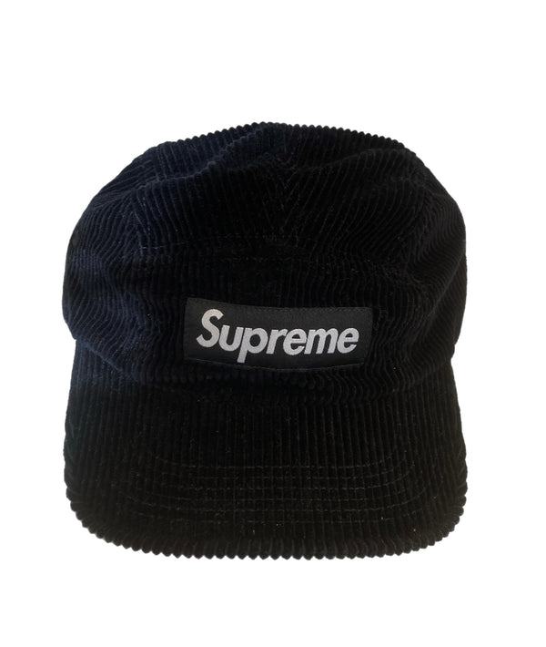 シュプリーム SUPREME 22SS Corduroy Camp Cap Cap コーデュロイ キャンプCAP 帽子 メンズ帽子 キャップ ブラック 101hat-103