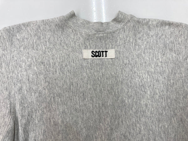 ミリタリー Military 80s 80年代~ USMA BISTEX 染み込み アメリカ軍 USA製 サイドリブ 灰色 スウェット プリント グレー Lサイズ 104MT-2255