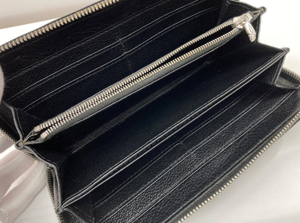 ロンワンズ LONE ONES ZIPPER LONG WALLET ジッパー ロング ウォレット ラウンドジップ 長財布 黒 財布・ケース メンズ財布 ロゴ ブラック 104W-27