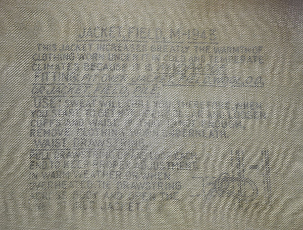 ミリタリー Military USARMY 40s M-43 Field Jacket フィールドジャケット アメリカ軍 40's 38R ジャケット カーキ 103MT-3260