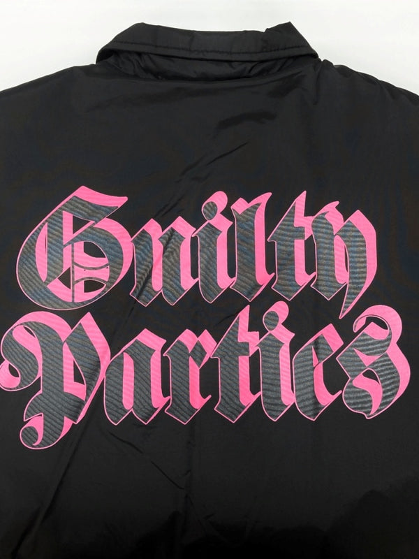 ワコマリア WACKO MARIA 21AW BOA COACH JACKET ボア コーチ ジャケット 天国東京 ボタン アウター 黒 ジャケット プリント ブラック Lサイズ 104MT-2212