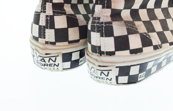 バンズ VANS  90s 90's USA製 GODDARD ゴッダード チェッカー ヴィンテージ 2356375 レディース靴 スニーカー ブラック 5 103S-1009
