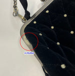 ビビィ Bibiy.   ODETTE PARTY BAG がま口 キルティング ドット バッグ ショルダー バッグ レディースバッグ ショルダーバッグ ブラック 101bag-209