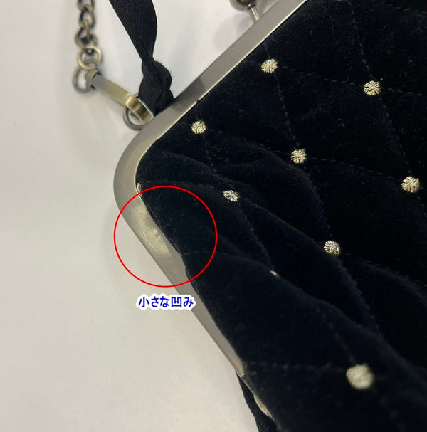 ビビィ Bibiy.   ODETTE PARTY BAG がま口 キルティング ドット バッグ ショルダー バッグ レディースバッグ ショルダーバッグ ブラック 101bag-209