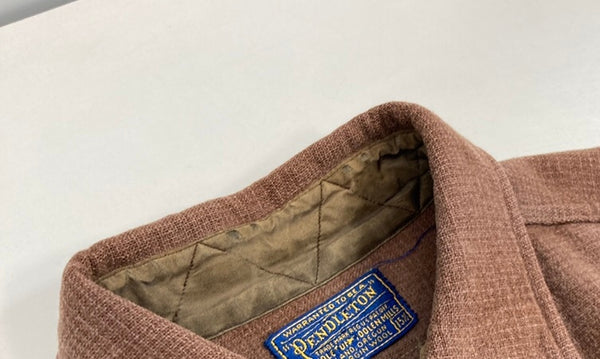 ペンドルトン PENDLETON ヴィンテージ Vintage 50s ウールチェックシャツ シャドーチェック 茶 サイズ 15 1/2 長袖シャツ ブラウン 101MT-3319