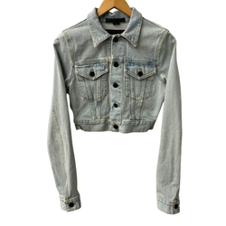 アレキサンダーワン Alexander Wang クロップドデニムジャケット ジャケット ブルー SSサイズ 201LT-467