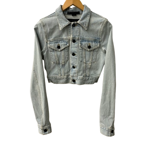 アレキサンダーワン Alexander Wang クロップドデニムジャケット ジャケット ブルー SSサイズ 201LT-467