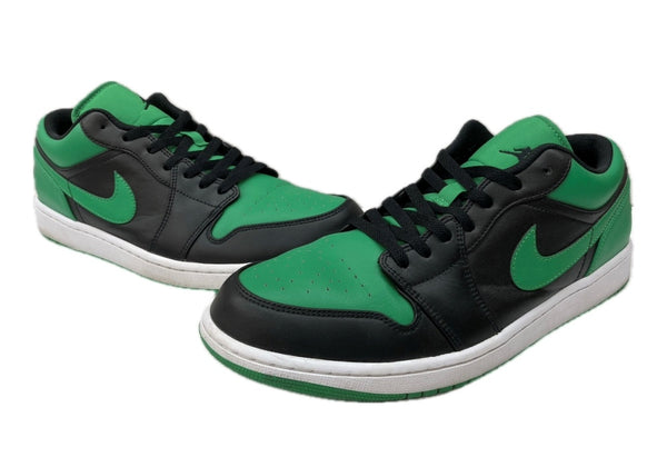 ナイキ NIKE 23年製 AIR JORDAN 1 LOW LUCKY GREEN エア ジョーダン ロー ラッキーグリーン CERTICS AJ1 緑 黒 553558-065 メンズ靴 スニーカー ブラック 30cm 104S-852