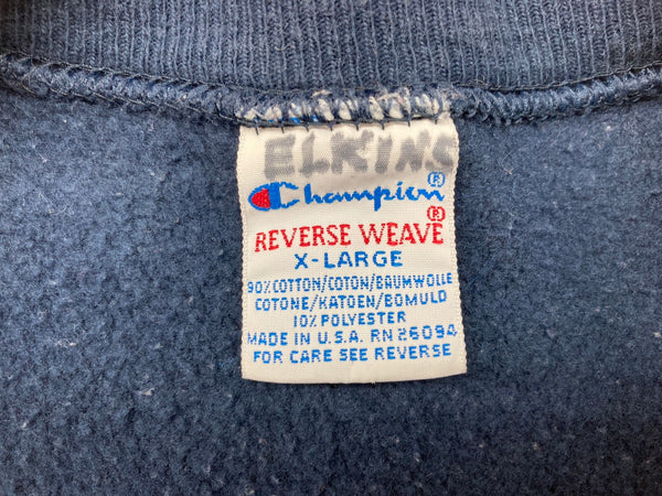 チャンピオン Champion 90's REVERSE WEAVE リバースウィーブ  ヴィンテージ ペンシルバニア PENN 両面プリント カレッジ 紺 スウェット プリント ネイビー XLサイズ 104MT-644