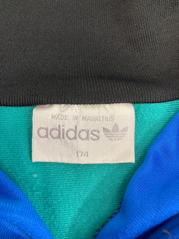 アディダス adidas 80s~ 90s ヴィンテージ Vintage トラックジャケット 青 緑 黒 174 ジャージ マルチカラー 101MT-3568