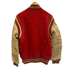 ヴィンテージ vintage 60's～ 60年代 BUTWIN バトウィン ウール スタジャン バーシティジャケット アワードジャケット  Red Knights 袖レザー ツートン ベージュ 44 ジャケット レッド 101MT-5454
