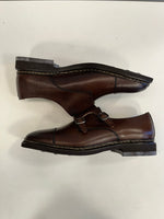 バーウィック Berwick ストレートチップ ダブルモンクストラップシューズ Vibramソール 5245 メンズ靴 ローファー ブラウン サイズ7 101sh-2249