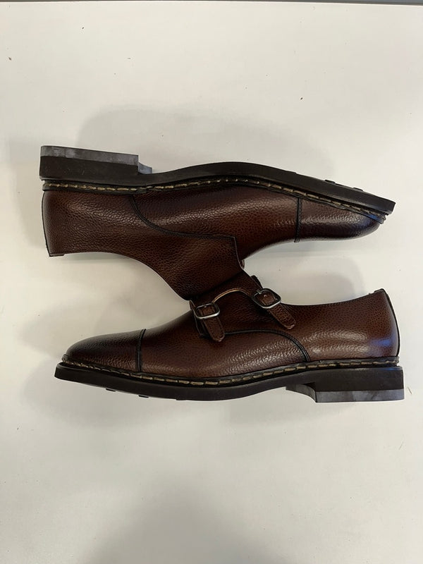 バーウィック Berwick ストレートチップ ダブルモンクストラップシューズ Vibramソール 5245 メンズ靴 ローファー ブラウン サイズ7 101sh-2249