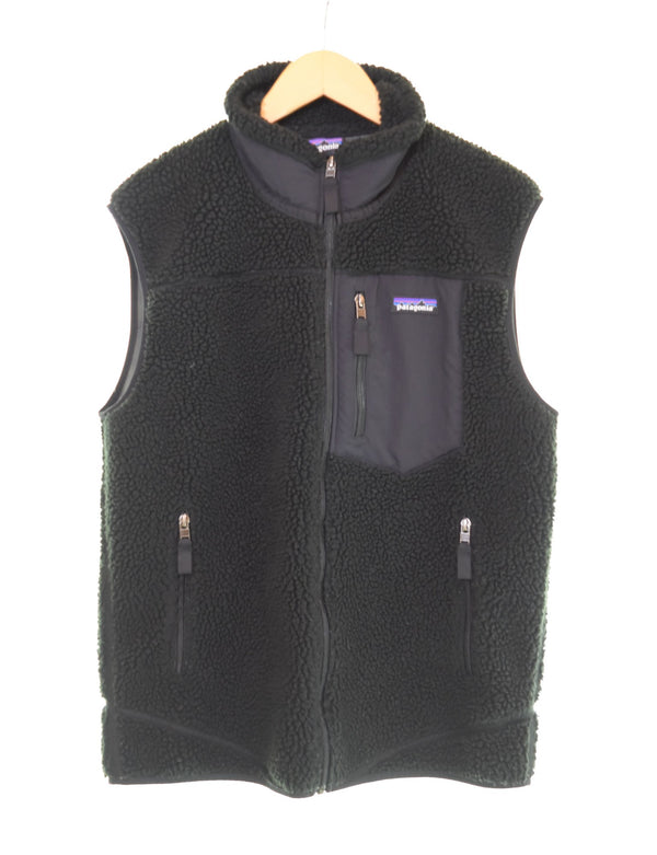 パタゴニア PATAGONIA  Classic Retro-X Vest クラシックレトロエックスベストジップアップ フリースベスト 23048FA19 ベスト ブラック Mサイズ 103MT-2894