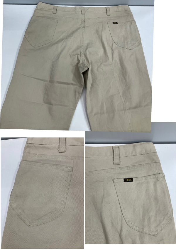 リー Lee 70's 70年代 大文字LEE Lee-PReST Leens ツイル ワークパンツ 42TALON ZIPPER VINTAGE ヴィンテージ ボトムスその他 ホワイト 101MB-683