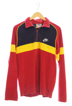 ナイキ NIKE 70's 70年代 ハーフジップ ベロア プルオーバー 赤 ジャージ レッド Mサイズ 103MT-2058