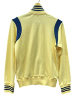 アディダス adidas 万国旗タグ トラックジャケット フルジップ トレフォイルロゴ CLUB Y2K フィリピン製 YELLOW 黄色 NAVY ネイビー 紺 184806 AGC002 ジャージ プリント イエロー 2XS 104LT-216