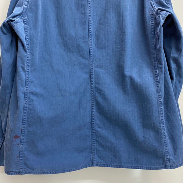 【曜日割引対象外】 ヴィンテージ vintage 50's BEST HBT カバーオール 猫目ボタン ジャケット ブルー Mサイズ 201MT-3809 VB