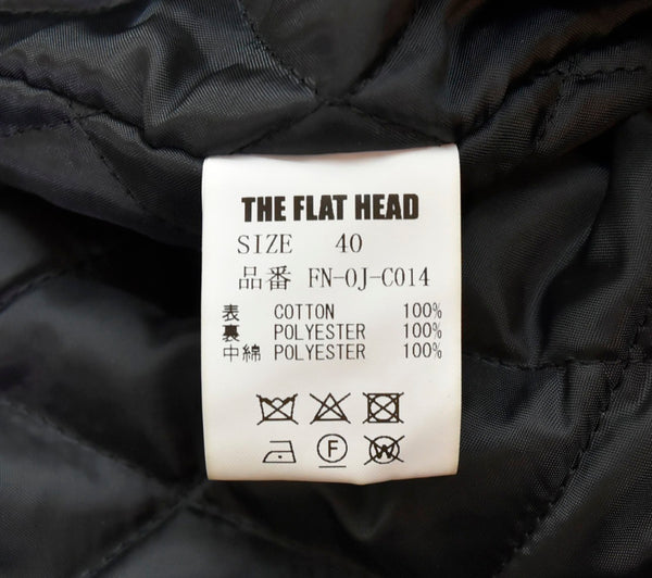 フラットヘッド THE FLAT HEAD ツアージャケット TOUR JACKET FAR EAST JSPSN DRIZZLER ドリズラー ギャバジン レーヨン刺繍  FN-OJ-C014 40 ジャケット ブラック 103MT-1707