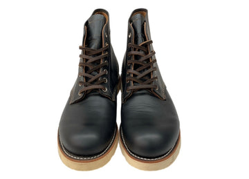 レッドウィング RED WING 6-inch Plain toe インチ プレーン トゥ IRISH SETTER アイリッシュ セッター 犬タグ 革靴 レースアップ 9D 黒 9870 メンズ靴 ブーツ ワーク ブラック 27cm 104S-767