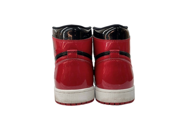 ナイキ NIKE 21年製 AIR JORDAN 1 RETRO HIGH OG PATENT BRED エア ジョーダン レトロ ハイ パテント ブレッド AJ1 シューズ 赤 黒 555088-063 メンズ靴 スニーカー ブラック 28.5cm 104S-995