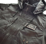 アルファ ALPHA INDUSTRIES HOODED RIB JACKET フライトジャケット TA1260-001 ジャケット ブラック Lサイズ 103MT-3401