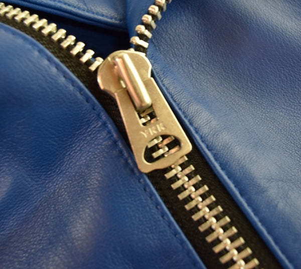 レトログレード Retro Grade Seep LETHER W RIDERS JACKET シープレザー ダブル ライダース ジャケット 793-4950002 ジャケット ブルー Mサイズ 103MT-3114