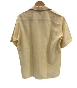 タウンクラフト TOWN CRAFT 60’s~70's 60~70年代 Penneys PENN-PREST ペニーズ 開襟 オープンカラーシャツ ループカラー ボックス ヴィンテージ Vintage 半袖シャツ イエロー Mサイズ 101MT-4796