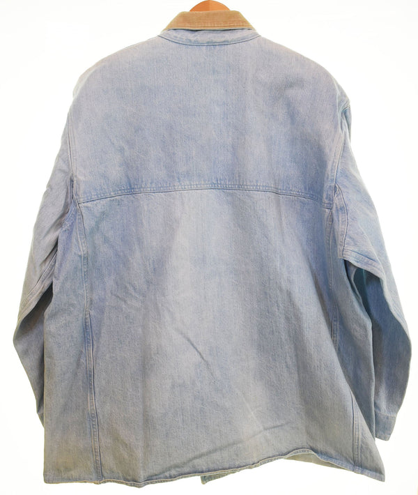 ラルフローレン RalphLauren 90's POLO by RALPH LAUREN ポロバイラルフローレン DENIM FIREMAN COAT デニム ファイヤーマンコート 90年代 XL ジャケット ブルー LLサイズ 103MT-2945