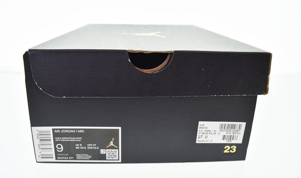 ナイキ NIKE AIR JORDAN 1 MIDエアジョーダン 1 ミッド 554724-371 メンズ靴 スニーカー グリーン 27cm 103S-1234