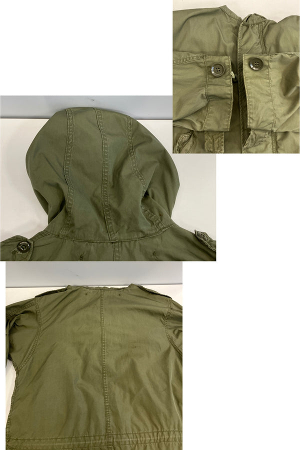 ミリタリー military 60's 60年代 US.ARMY 米軍 実物 M-51 ミリタリージャケット モッズコート フーデッドコート フィッシュテール VINTAGE ヴィンテージ SMALL コート カーキ Sサイズ 101MT-4903
