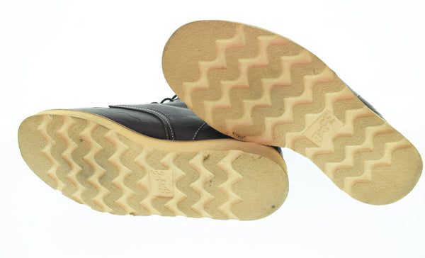 アベイシングエイプ A BATHING APE  サル カモ柄 型押し レースアップブーツ メンズ靴 ブーツ ワーク ブラック 8 103S-1255