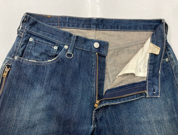 リーバイス Levi's Fenom fragment design フラグメント 207 1st 初期 裏原 紺 ロゴ デニム ネイビー W32 L30 104MB-274
