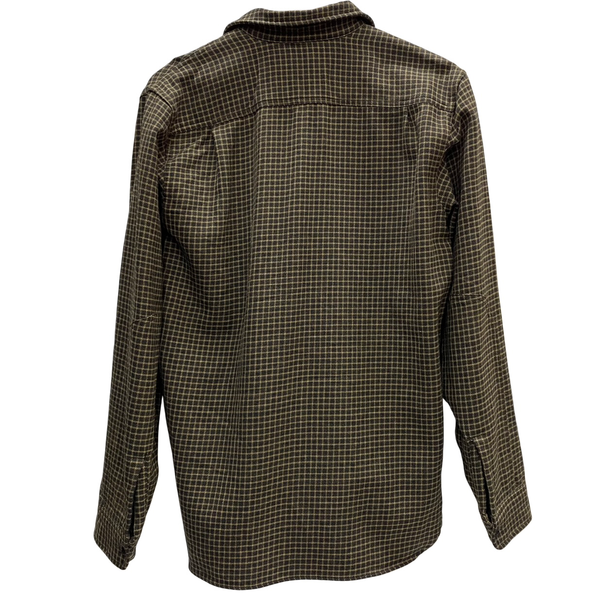 【曜日割引対象外】 ダブルアールエル RRL ネルシャツ ウール 7998267WKS 長袖シャツ ブラウン Mサイズ 201MT-4772 VB