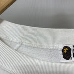 アベイシングエイプ A BATHING APE スウェット ホワイト XLサイズ 201MT-4819