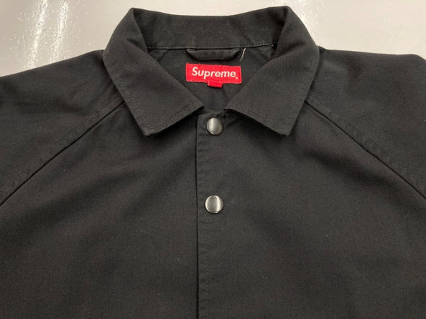 シュプリーム SUPREME × ANTIHERO アンタイヒーロー Snap Front Twill Jacket スナップ フロント ツイル ジャケット 黒 ジャケット 刺繍 ブラック Sサイズ 104MT-1620
