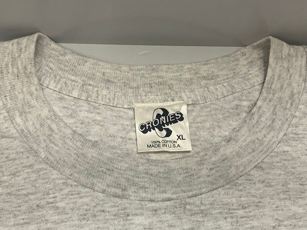 バンド band 90s 90's  CRONIES THE BEATLES ビートルズ ©1997 APPLE CORPS メンバー フォト  MADE IN USA アメリカ製 シングルステッチ XL Tシャツ グレー LLサイズ 101MT-3084