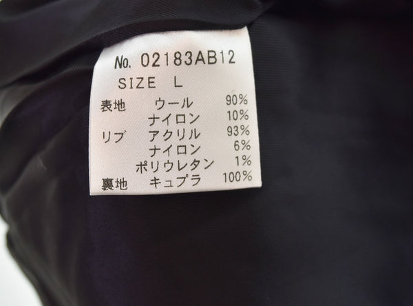 ヒステリックグラマー HYSTERIC GLAMOUR 千鳥格子 ウール ブルゾン  02183AB12 ジャケット ブラウン Lサイズ 103MT-1873
