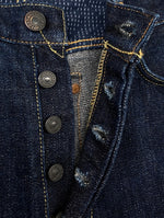 ステュディオ・ダ・ルチザン STUDIO D'ARTISAN Mt.Fuji DENIM PANTS 富士山 デニム パンツ ボタンフライ ジーンズ ジーパン ズボン 青 無地 D1838 デニム ブルー サイズ 32 104MB-198