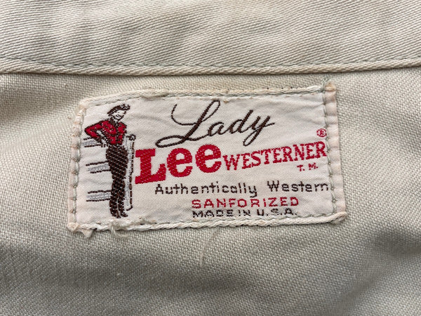 リー Lee 60s 60年代 Lady Lee WESTERNER ウエスターナー Vintage ヴィンテージ USA製 340-J 生成り ジャケット 無地 ベージュ 104LT-97